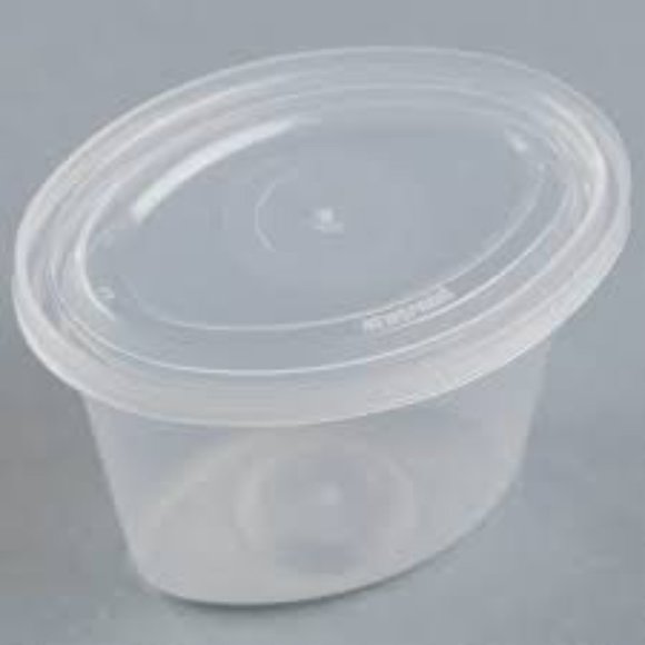 25 Oval plastic souffle/portion cups with lid, pack of 25, Newspring - Picture 6 of 6